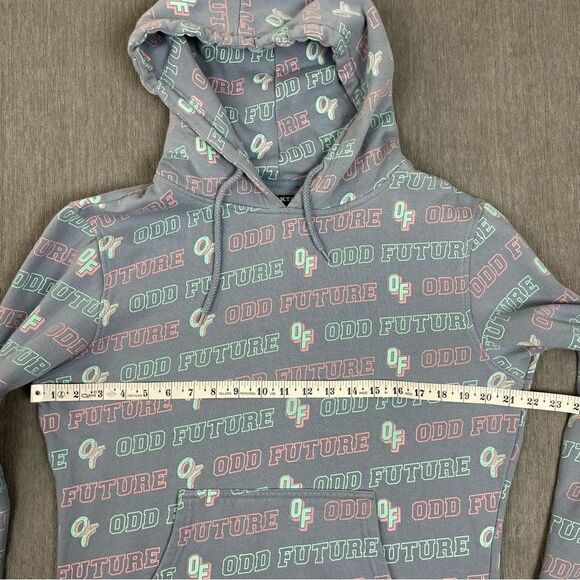 Zumies ODD FUTURE All Over Print Dusty Blue Hoodie Women’s Size Medium - Picture 9 of 10